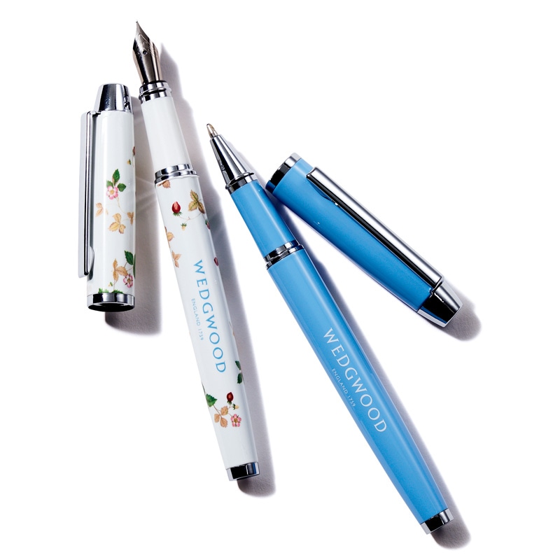 【グロー GLOW 2021年12月号 雑誌付録】ウェッジウッド 美文字万年筆 ボールペン セット