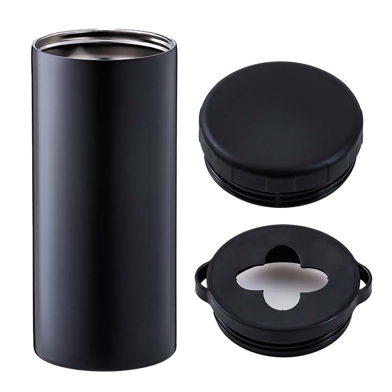 【セブンイレブン・セブンネットショッピング限定付録】保冷/保温 真空・断熱マルチステンレスボトルハードブラックver.