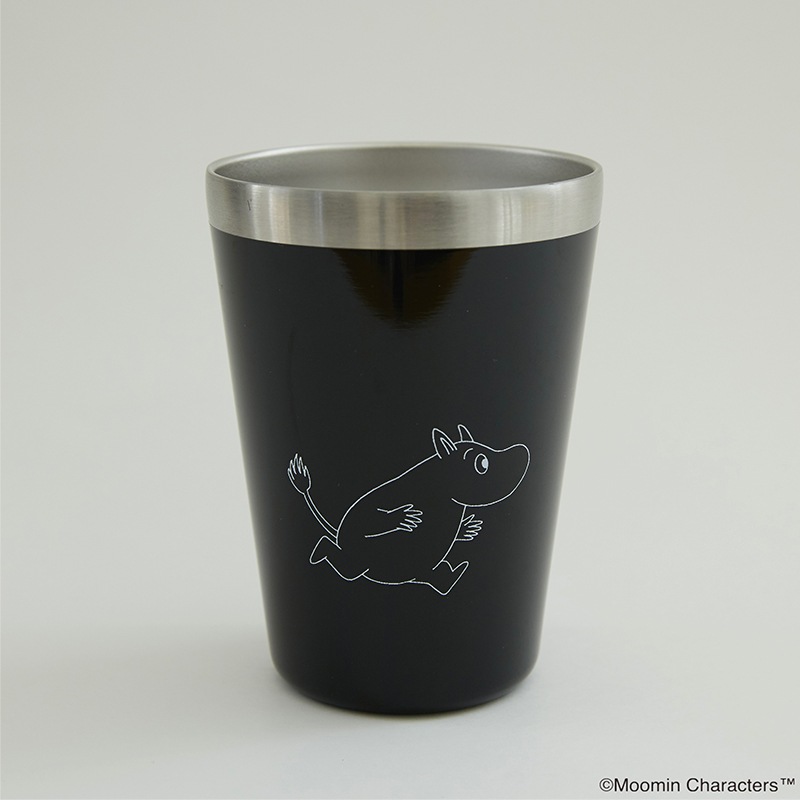 MOOMIN CUP COFFEE TUMBLER BOOK ムーミン BLACK ver.：5/24発売【セブン-イレブン・セブンネット限定付録】真空断熱タンブラー ムーミン BLACK ver.