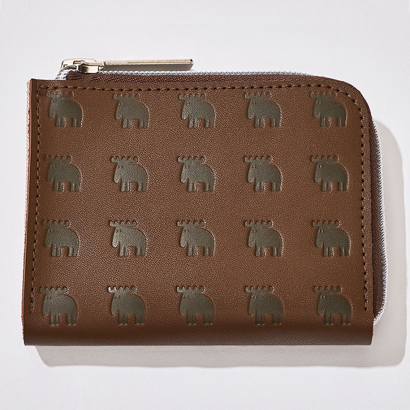 【セブンイレブン限定付録】moz(モズ)整理上手な牛革コンパクト財布ダークブラウンver.