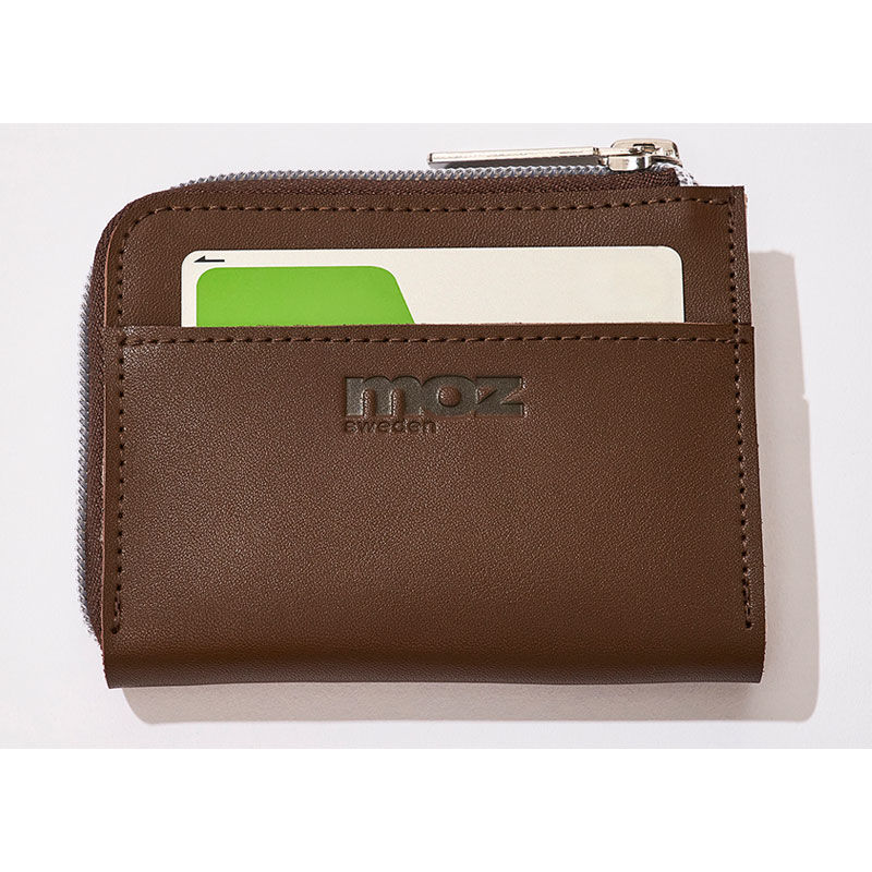 【セブンイレブン限定付録】moz(モズ)整理上手な牛革コンパクト財布ダークブラウンver.