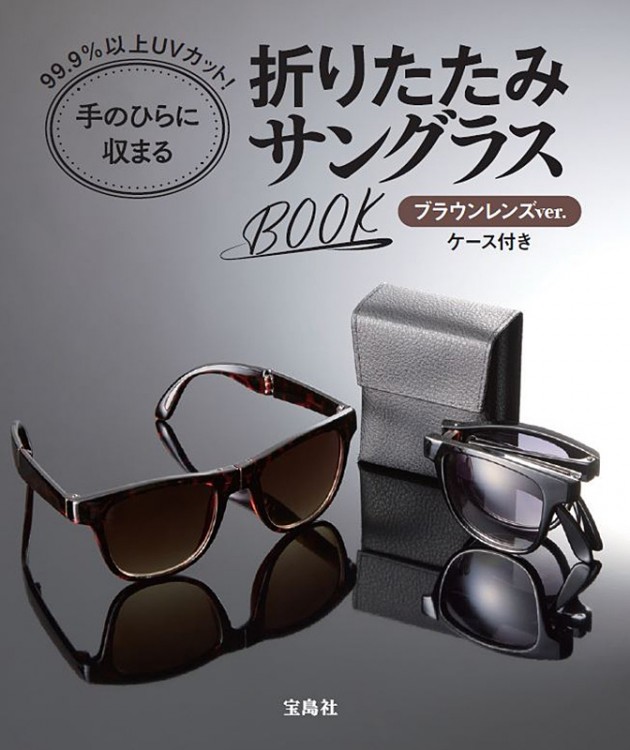 SALE】99.9%以上UVカット！ 手のひらに収まる折りたたみサングラスBOOK 
