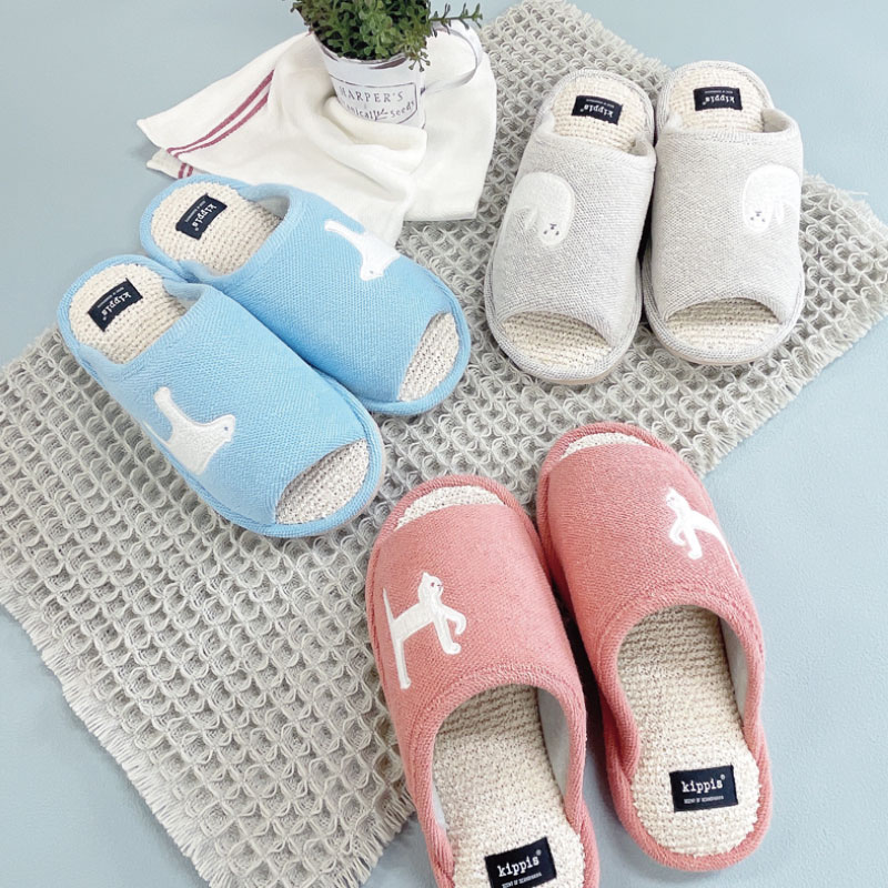 kippis スリッパ 夏のどうぶつたち グレー | 商品カテゴリ一覧,宝島社