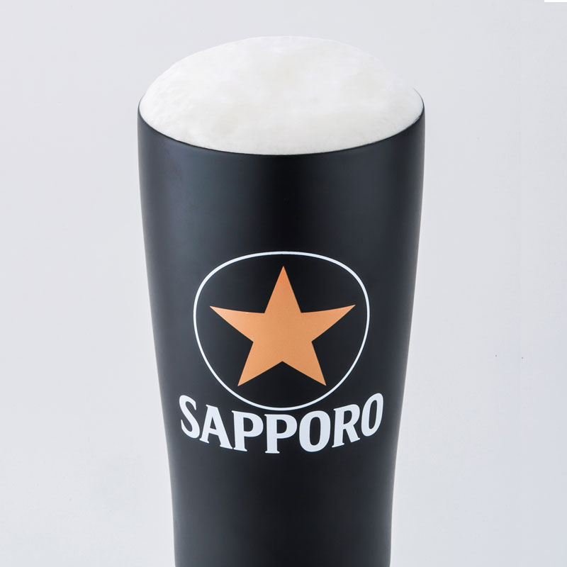 【セブンイレブン限定 ムック本 付録】サッポロ生ビール黒ラベル真空・断熱タンブラー ブラック