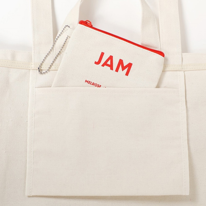 【メルローズ アンド モーガン ムック本付録】メルローズ アンド モーガン ショッピングバッグ&ポーチ(APRICOT AND JAM)