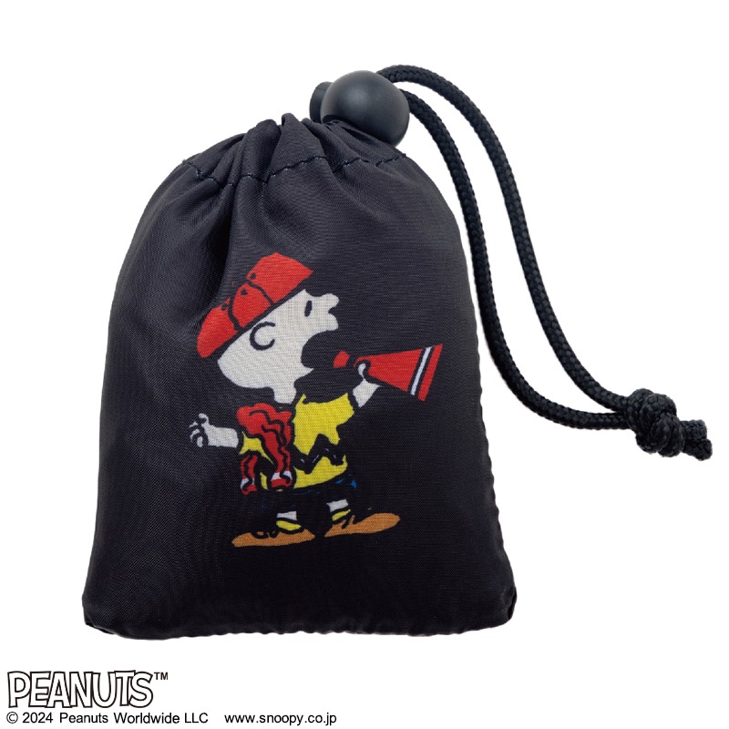 SNOOPY CHEER ECOBAG BOOK BLACK