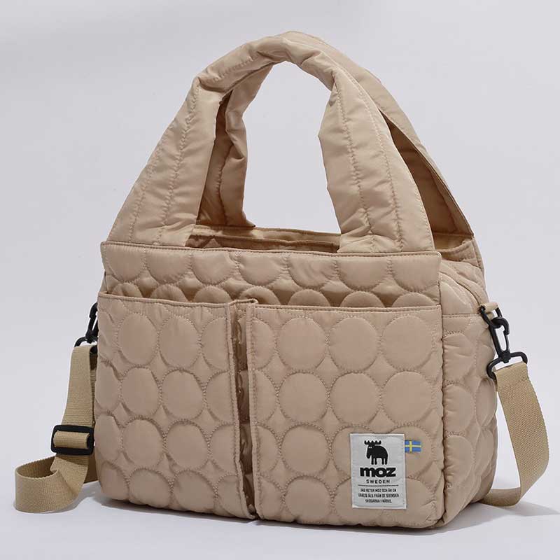 【モズ ムック本 雑誌付録】キルティングバッグ ベージュ