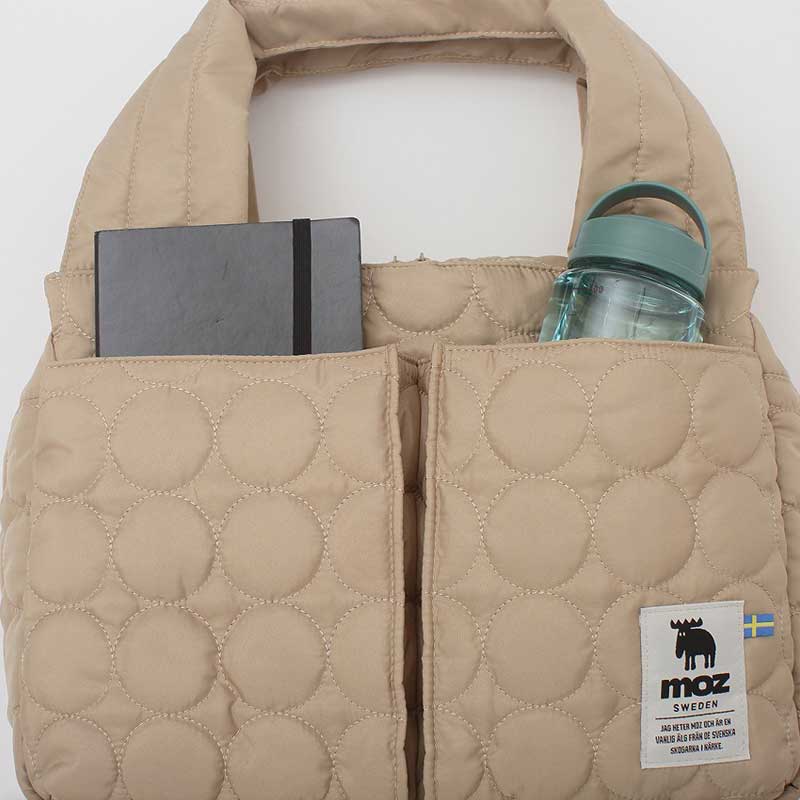 【モズ ムック本 雑誌付録】キルティングバッグ ベージュ