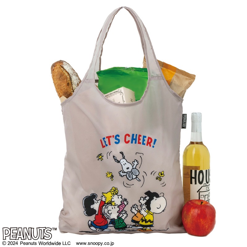 SNOOPY CHEER ECOBAG BOOK GRAY