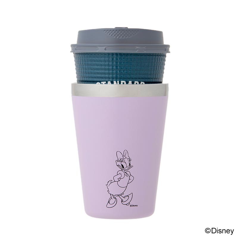 【ファミリーマート限定 ムック本 付録】ディズニー ジャムホームメイド デイジー カップコーヒータンブラー ライラック