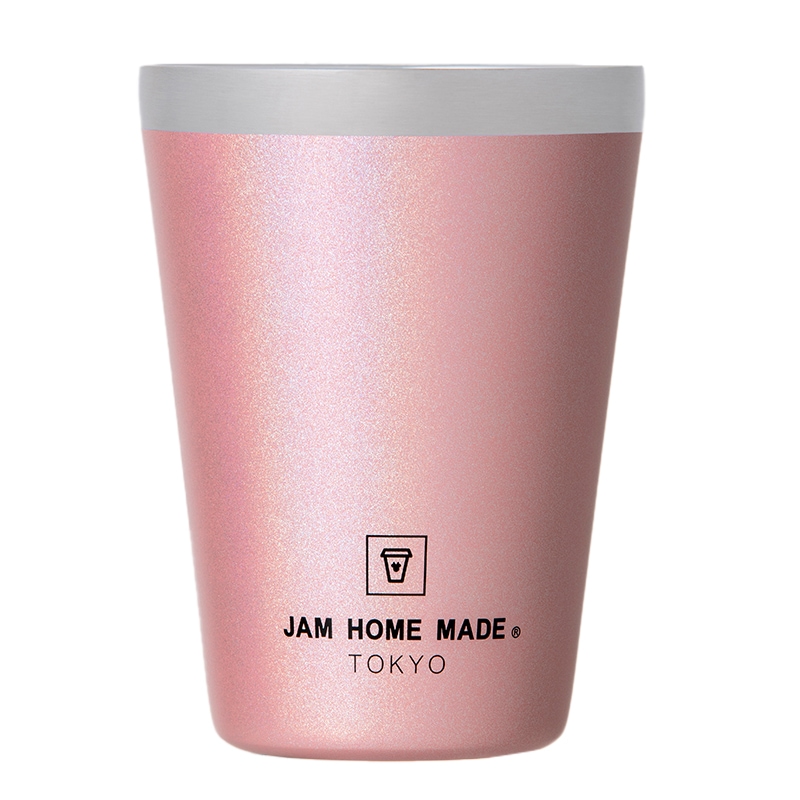 【ファミリーマート限定 ムック本 付録】ディズニー ジャムホームメイド ミニー カップコーヒータンブラー キラキラピンク