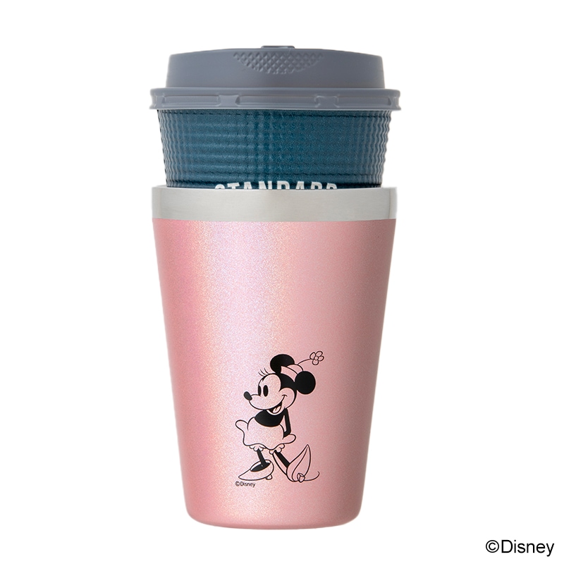 【ファミリーマート限定 ムック本 付録】ディズニー ジャムホームメイド ミニー カップコーヒータンブラー キラキラピンク