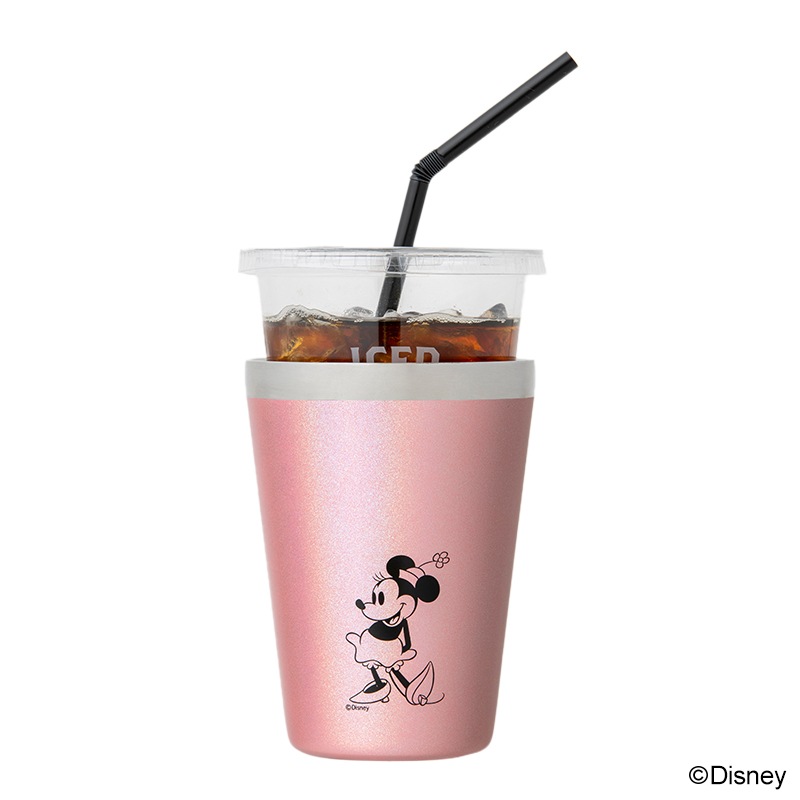 【ファミリーマート限定 ムック本 付録】ディズニー ジャムホームメイド ミニー カップコーヒータンブラー キラキラピンク