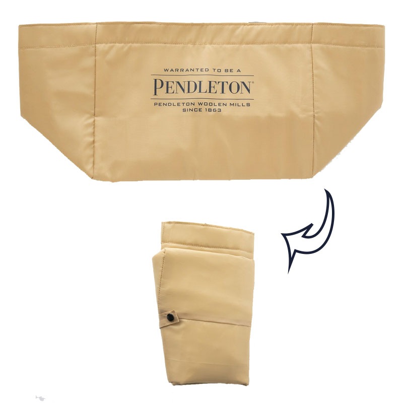 PENDLETON 保冷ができる BIG SHOPPING BAG BOOK BEIGE ver.：6/10発売 【ムック本付録】ペンドルトン ショッピングバッグ（ベージュ）コンパクトになります