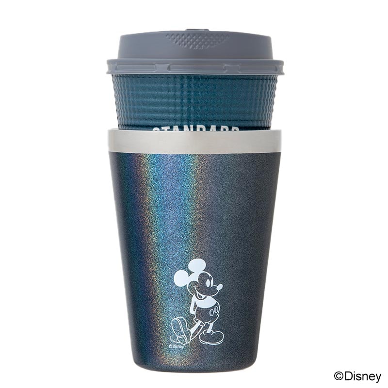 【ファミリーマート限定 ムック本 付録】ディズニー ジャムホームメイド ミッキー カップコーヒータンブラー キラキラブラック