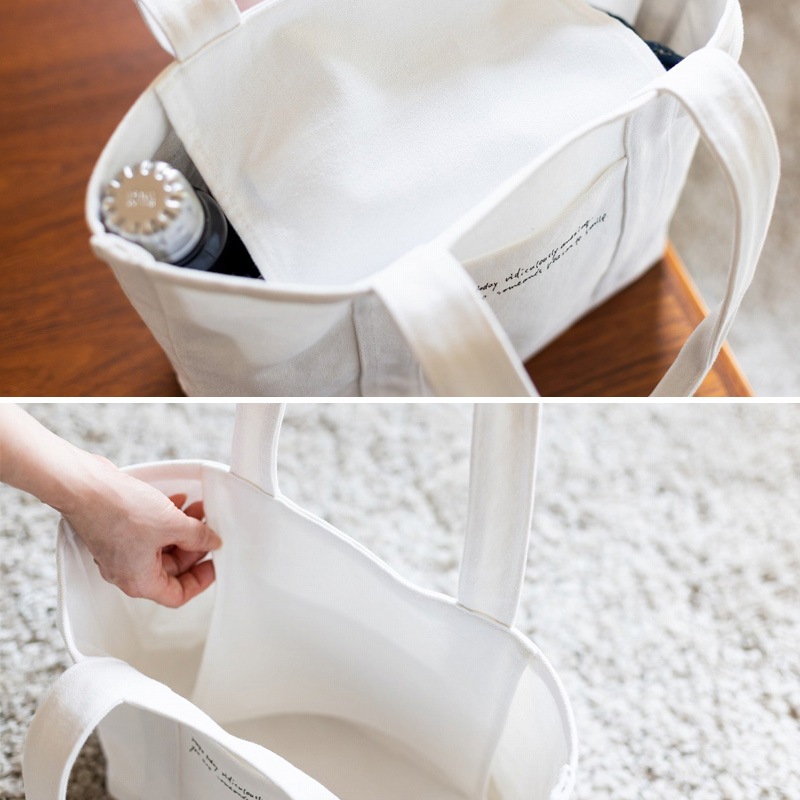 【ムック本 付録】内田彩仍さんと作った 白のキャンバストートバッグ