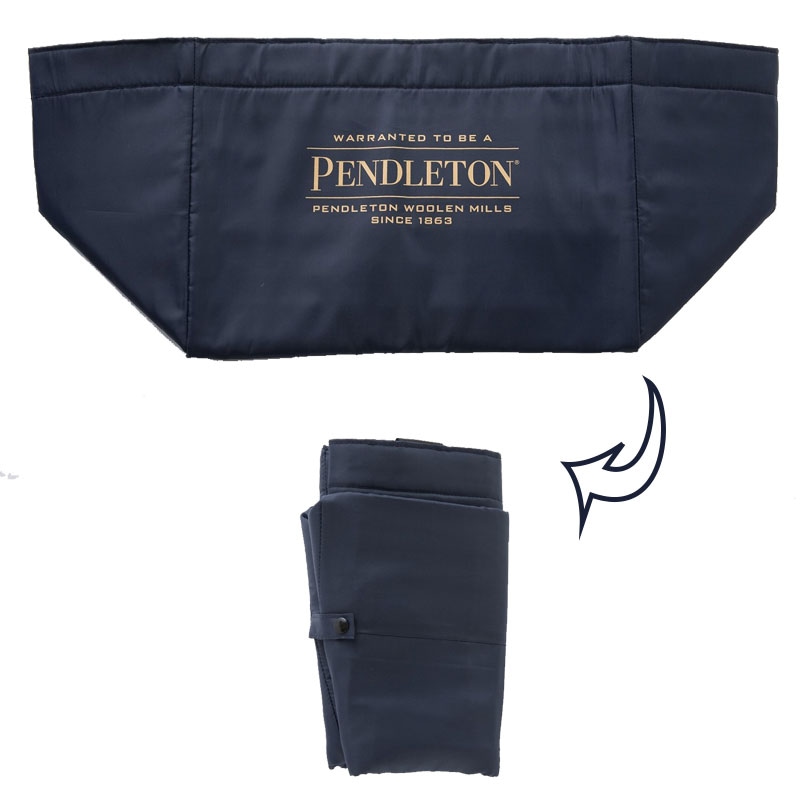 PENDLETON 保冷ができる BIG SHOPPING BAG BOOK NAVY ver.：6/10発売 【ムック本付録】ペンドルトン ショッピングバッグ（ネイビー）コンパクトになる