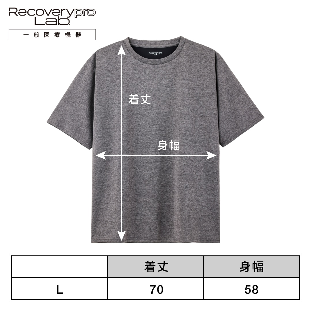 �ڰ��̰��ŵ����Recoverypro Lab.  ��ϫ���������� �岼���åȡ�Ⱦµ�����硼�ȥѥ�ġ˥�˥��å��� L������ DARKGRAY 