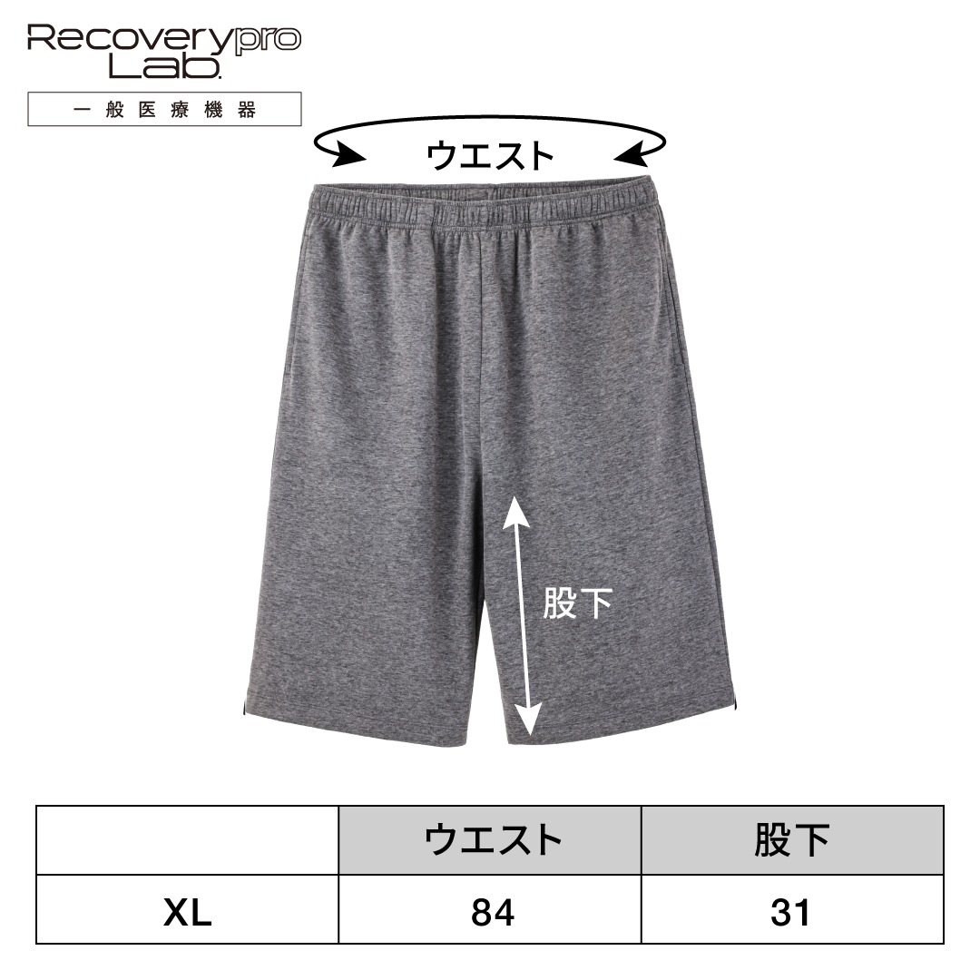 �ڰ��̰��ŵ����Recoverypro Lab.  ��ϫ���������� �岼���åȡ�Ⱦµ�����硼�ȥѥ�ġ˥�˥��å��� XL������ DARKGRAY 