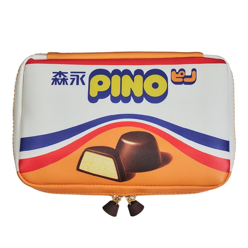 【セブンイレブン pino ムック本 付録】ピノ マルチポーチ 復刻ピノ バージョン