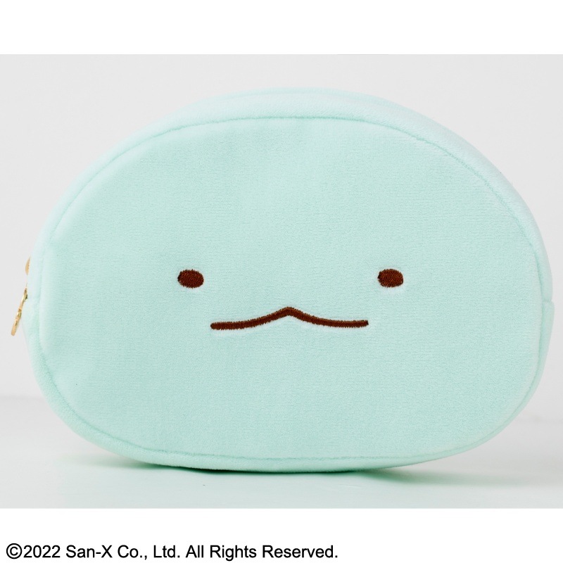 すみっコぐらし ふわふわフェイスポーチBOOK とかげver.：9/30発売【ムック本付録】すみっコぐらし ふわふわフェイスポーチ とかげver.