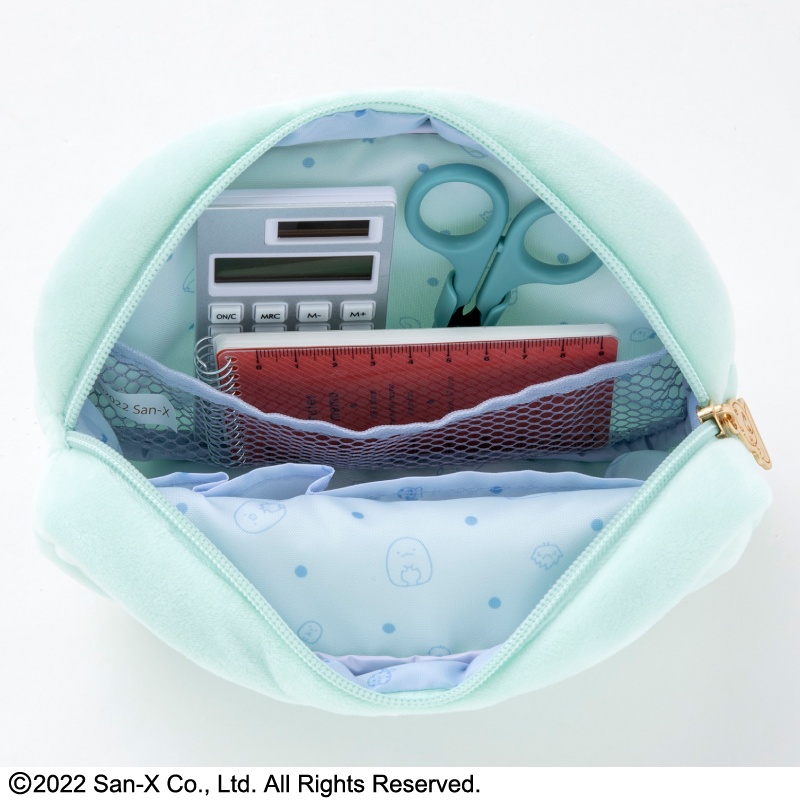 すみっコぐらし ふわふわフェイスポーチBOOK とかげver.：9/30発売【ムック本付録】すみっコぐらし ふわふわフェイスポーチ とかげver.