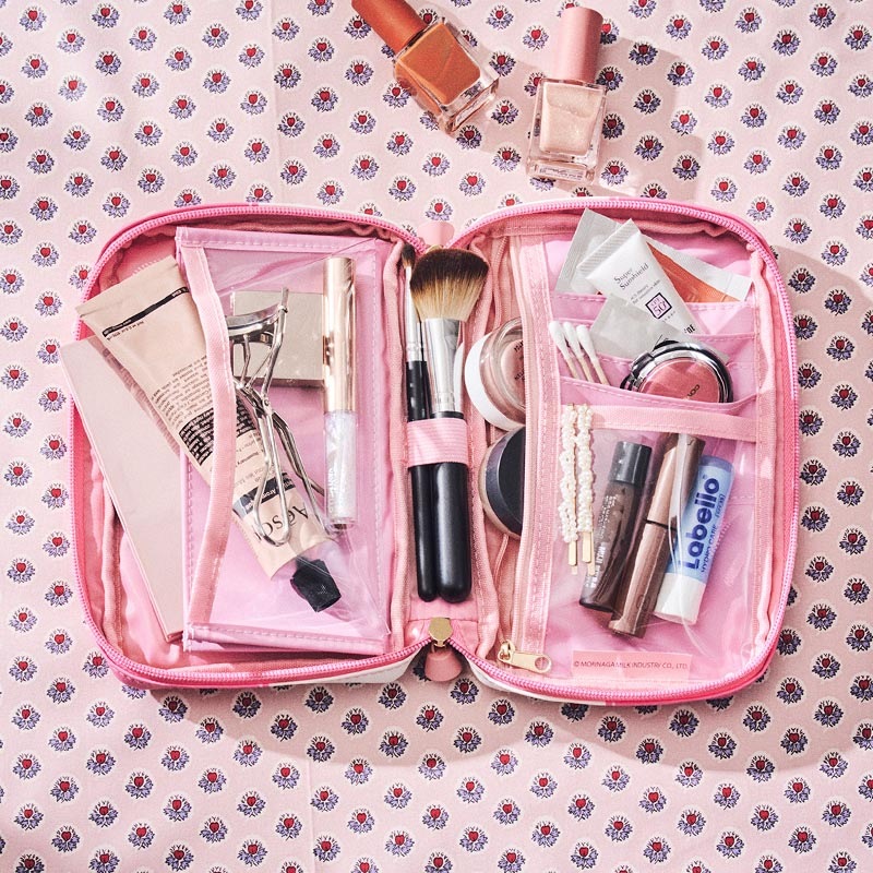 【セブンイレブン pino ムック本 付録】ピノ マルチポーチ 復刻ピノいちごバージョン