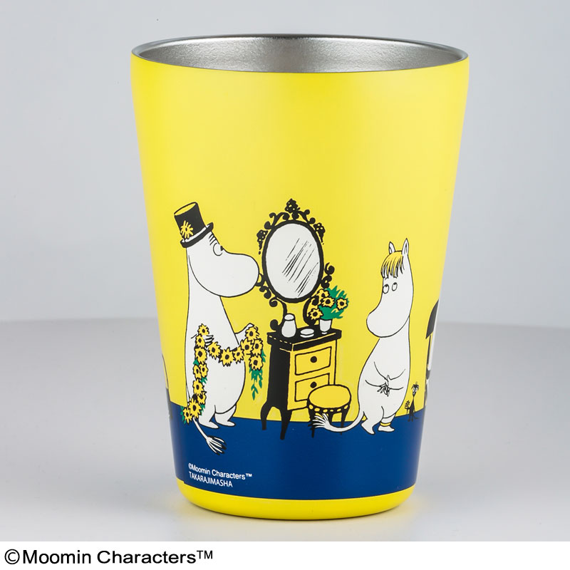 【セブンイレブン限定 ムック本 付録】ムーミンカップコーヒータンブラー ムーミン谷の仲間たち AT HOME ver