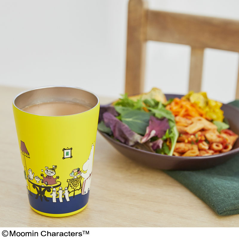 【セブンイレブン限定 ムック本 付録】ムーミンカップコーヒータンブラー ムーミン谷の仲間たち AT HOME ver