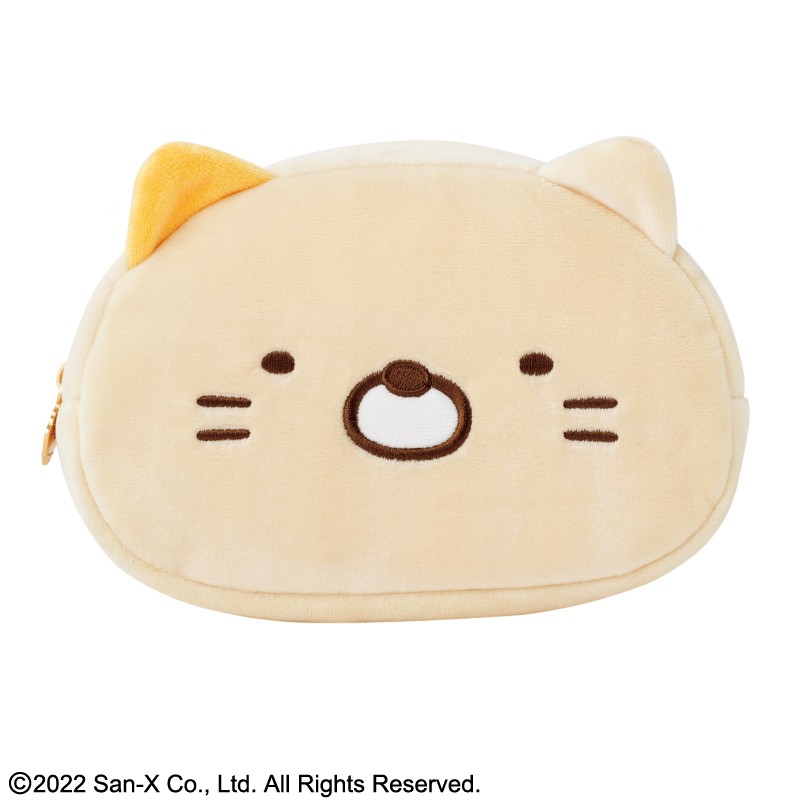 すみっコぐらし ふわふわフェイスポーチBOOK ねこver.:9/30発売【ムック本付録】すみっコぐらし ふわふわフェイスポーチ ねこver.