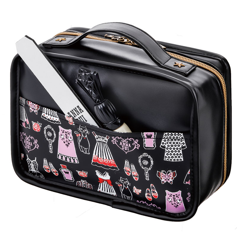 ANNA SUI COLLECTION BOOK 仕切りが動くコスメポーチ MY FAVORITE THINGS：7/19発売【ファミリーマート限定付録】アナスイ 仕切りが動くコスメポーチ