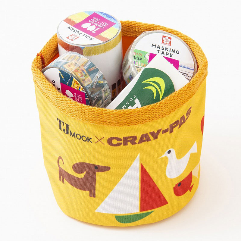 ムック本付録【サクラクレパスの文具たち クレパス柄インテリアトートBOOK】