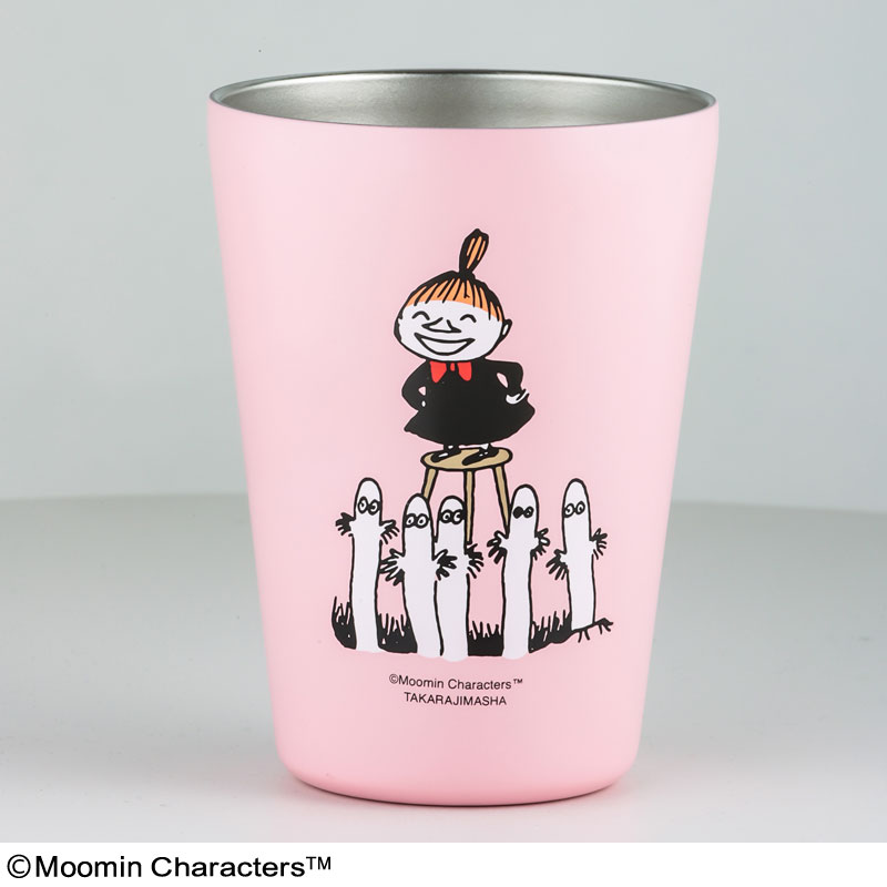 【セブンイレブン限定 ムック本 付録】ムーミンカップコーヒータンブラー リトルミイとニョロニョロ SOFT PINK ver
