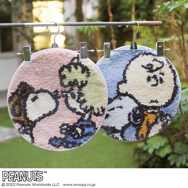 【SNOOPY ムック本 付録】スヌーピーとタピオカ・プディング インテリアマット