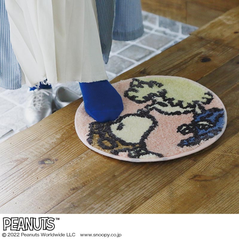 【SNOOPY ムック本 付録】スヌーピーとタピオカ・プディング インテリアマット
