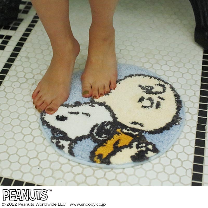 【SNOOPY ムック本 付録】スヌーピーとチャーリーブラウン インテリアマット