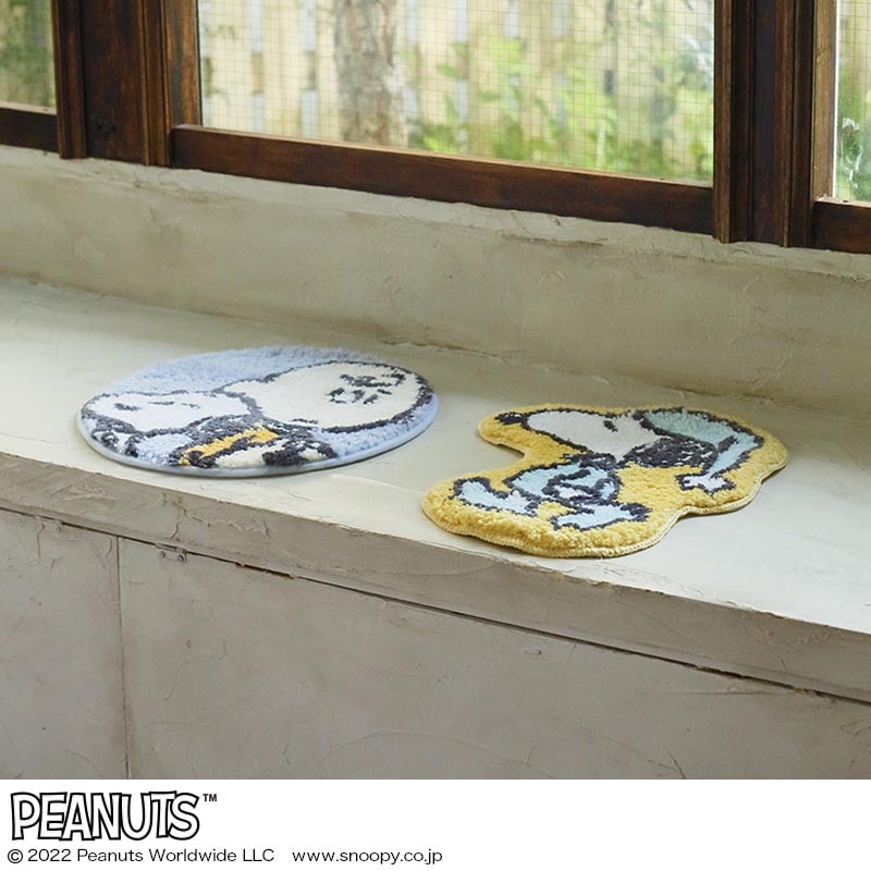 【SNOOPY ムック本 付録】スヌーピーとチャーリーブラウン インテリアマット