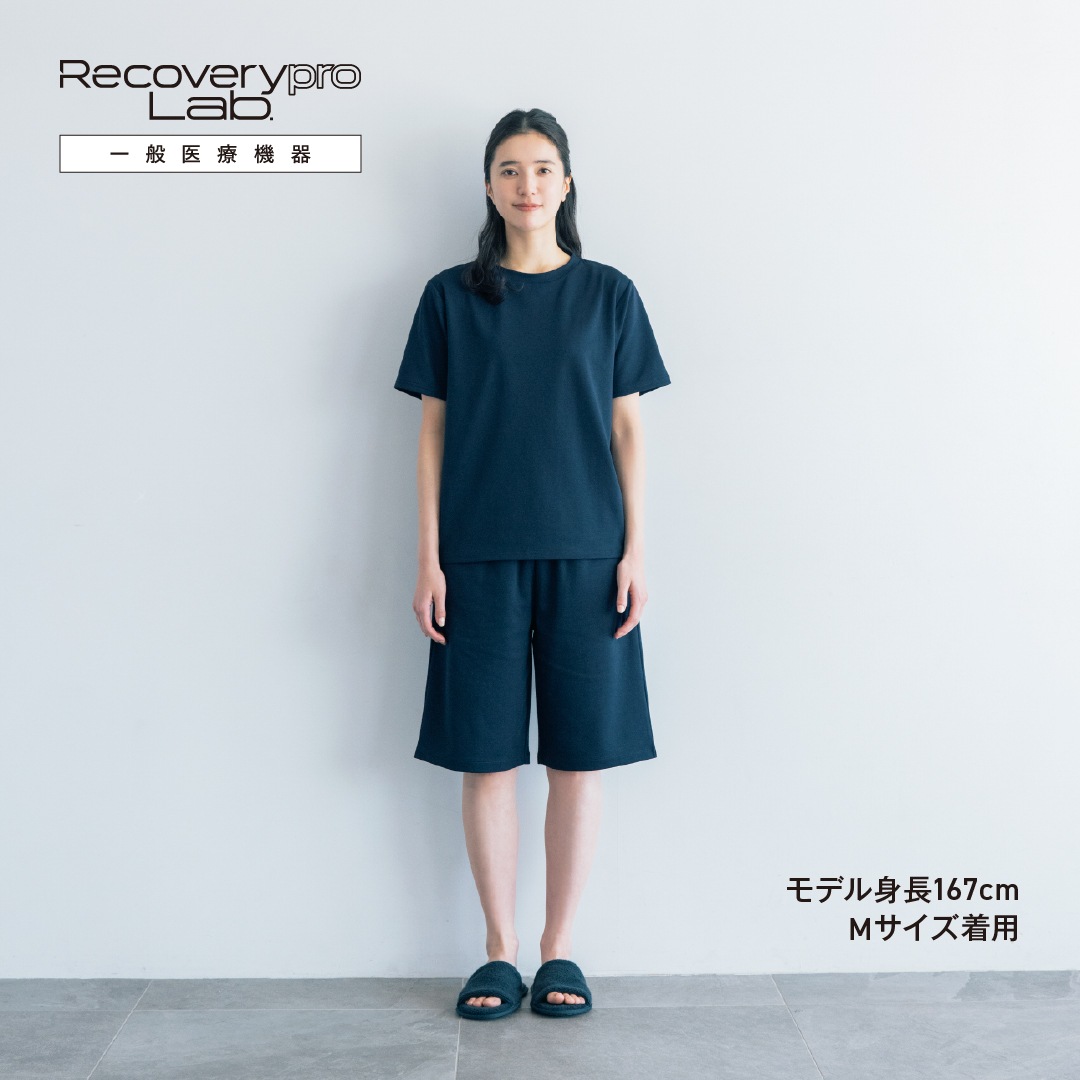�ڰ��̰��ŵ����Recoverypro Lab.  ��ϫ���������� �岼���åȡ�Ⱦµ�����硼�ȥѥ�ġ˥�˥��å��� M������ NAVY 
