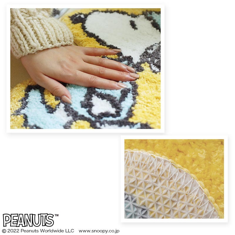 【SNOOPY ムック本 付録】インテリアマット スヌーピー柄 パジャマ