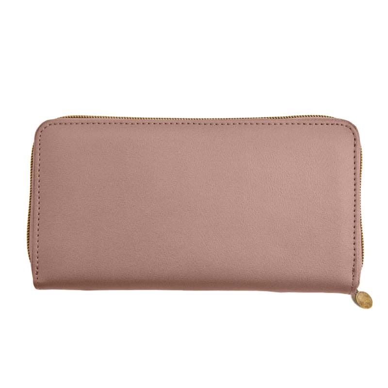 【ファミリーマート限定付録】ムーミンたっぷり入る長財布ピンクベージュ