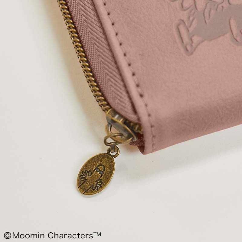 【ファミリーマート限定付録】ムーミンたっぷり入る長財布ピンクベージュ