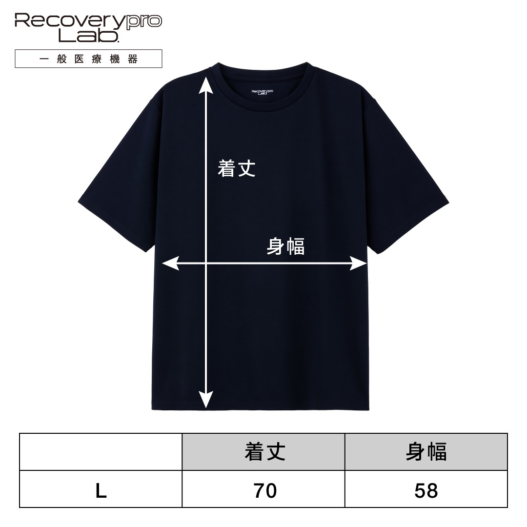 �ڰ��̰��ŵ����Recoverypro Lab.  ��ϫ���������� �岼���åȡ�Ⱦµ�����硼�ȥѥ�ġ˥�˥��å��� L������ NAVY 