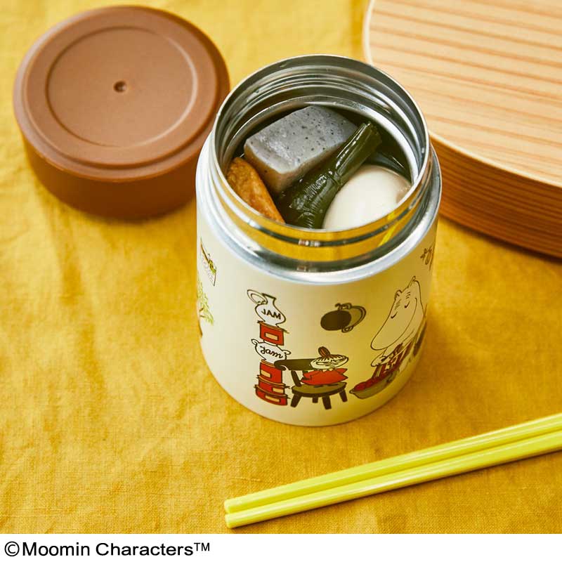 【ファミリーマート限定 ムーミン ムック本 付録】真空断熱スープジャー ベージュ