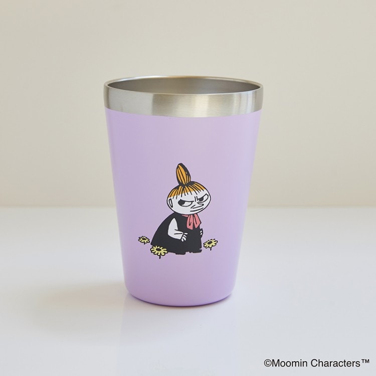【セブンイレブン限定 ムック本 付録】ムーミン カップコーヒータンブラー リトルミイとニョロニョロ LIGHT PURPLE ver.