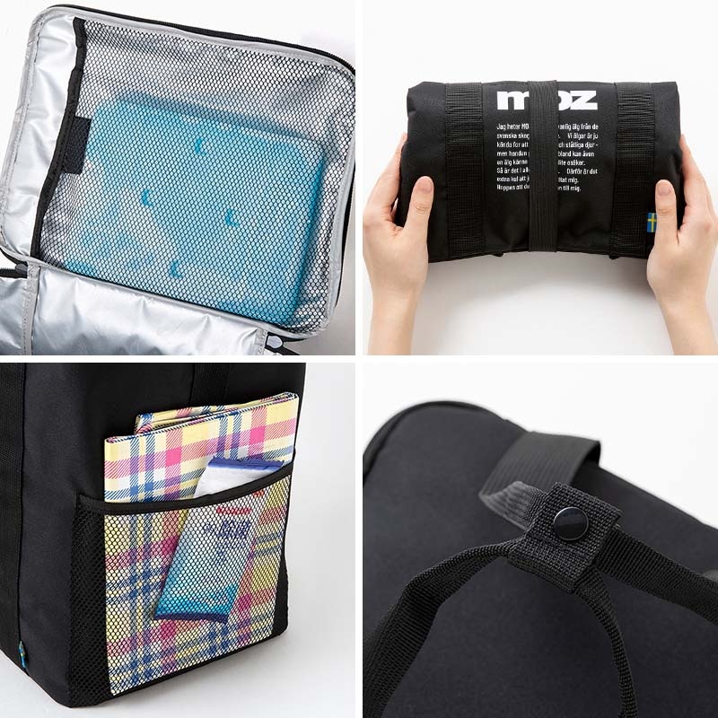 【セブンイレブン・セブンネットショッピング限定付録】moz(モズ)アウトドア保冷バッグLサイズ ブラック ver.