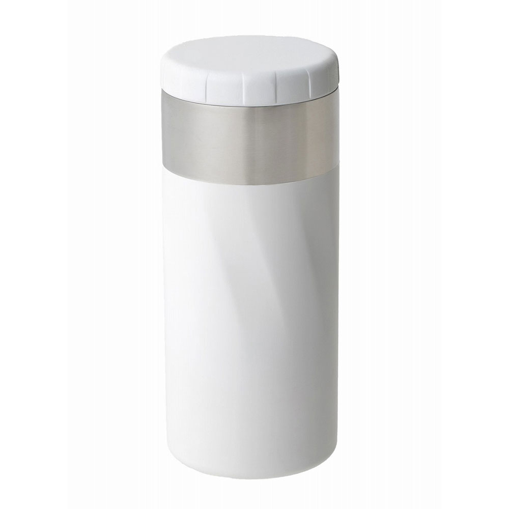 セブンイレブン限定付録【ペットボトルも入る 保冷保温万能ステンレスボトル】ホワイト