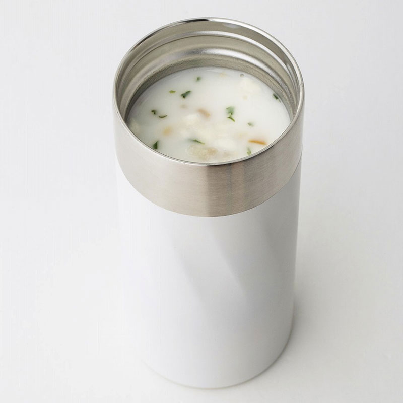 セブンイレブン限定付録【ペットボトルも入る 保冷保温万能ステンレスボトル】ホワイト