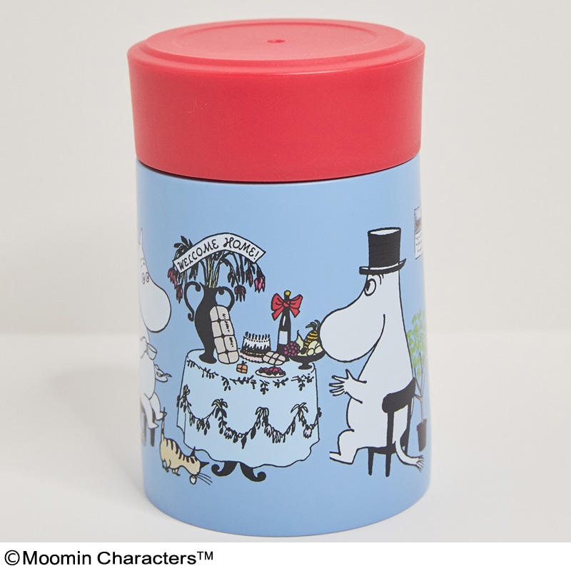 【ファミリーマート限定 ムーミン ムック本 付録】真空断熱スープジャー ブルー