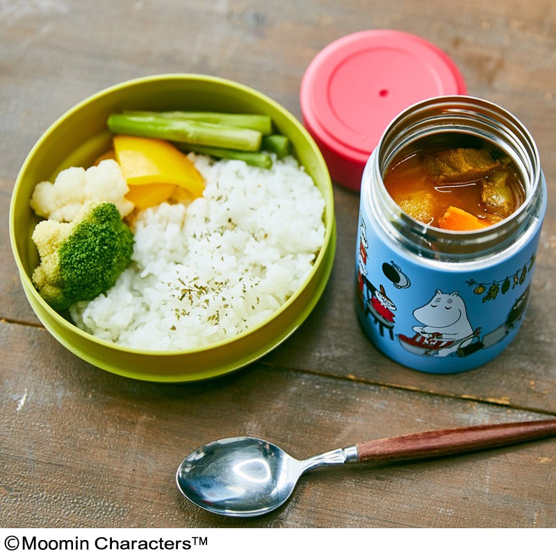 【ファミリーマート限定 ムーミン ムック本 付録】真空断熱スープジャー ブルー