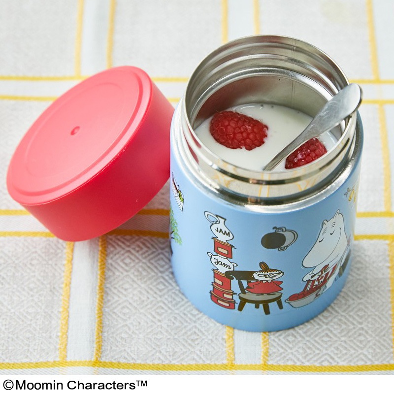 【ファミリーマート限定 ムーミン ムック本 付録】真空断熱スープジャー ブルー